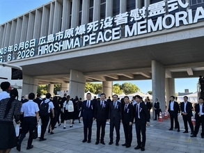 広島「原爆の日」平和式典に李駐日代表ら　台湾代表の参列、昨年に続き2度目