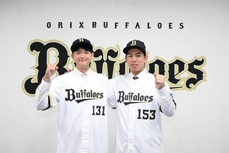 台湾の2選手がオリックス入団会見　アピールポイントは許宸緯「球速」、張乙安「打撃」