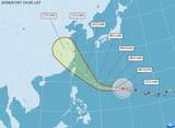 「台風9号、台湾への最接近は10～11日　強風域が半径350キロで影響範囲広く」の画像1