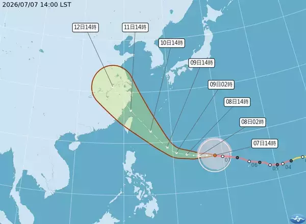 台風9号、台湾への最接近は10～11日　強風域が半径350キロで影響範囲広く