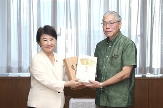 盧台中市長、沖縄県の宮城副知事と面会　多分野での協力深化に期待