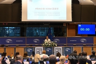 蕭美琴副総統、欧州議会で演説　世界の繁栄における台湾の重要性強調