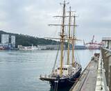 「日本の帆船「みらいへ」　台湾・基隆港に入港　30日まで停泊」の画像1