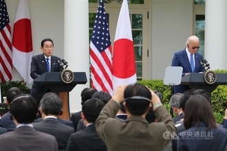 日米首脳、台湾海峡の平和の重要性強調 外交部が歓迎「理念の近い国と協力続ける」