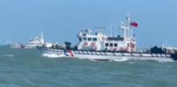 中国海警船が金門水域に進入　台湾の海巡署「燃料の無駄遣い」　巡視艇を派遣し対処