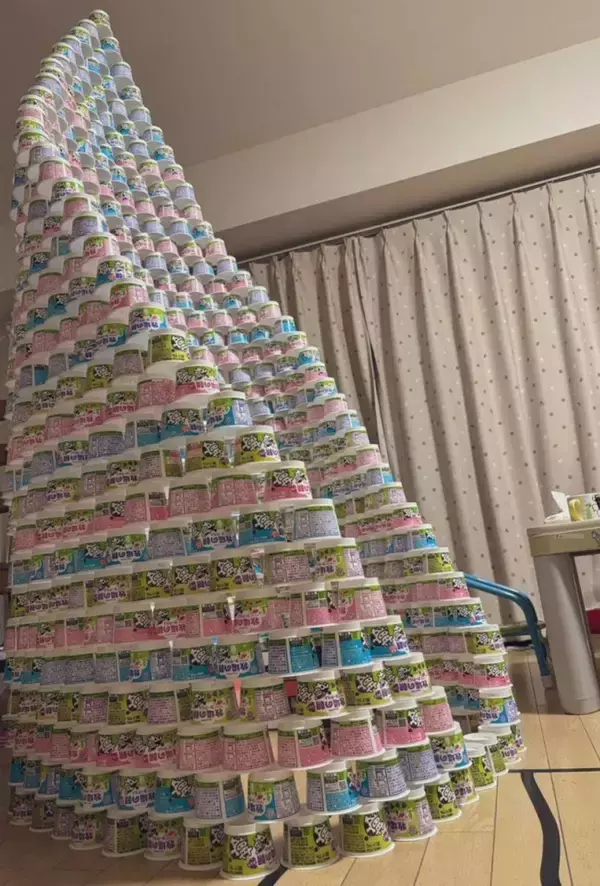 母が買い物から帰ったら→リビングに〝超巨大作品〟　息子たち＆夫の挑戦に1.9万人驚がく