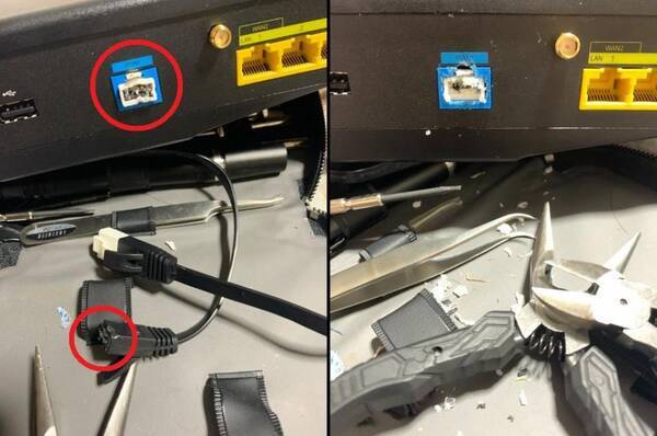 爪が折れないlanケーブルが招いた悲劇 まさかの壊れ方に 心を折っていいとは言ってない 年11月日 エキサイトニュース