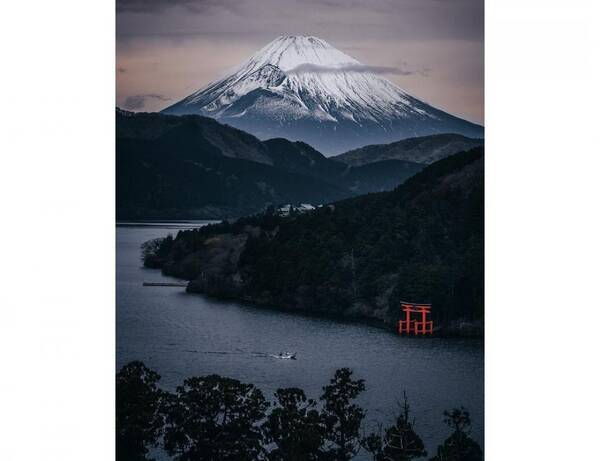 まるで水墨画だ 箱根から見た富士山が 現実とは思えないほど趣深い 21年2月17日 エキサイトニュース