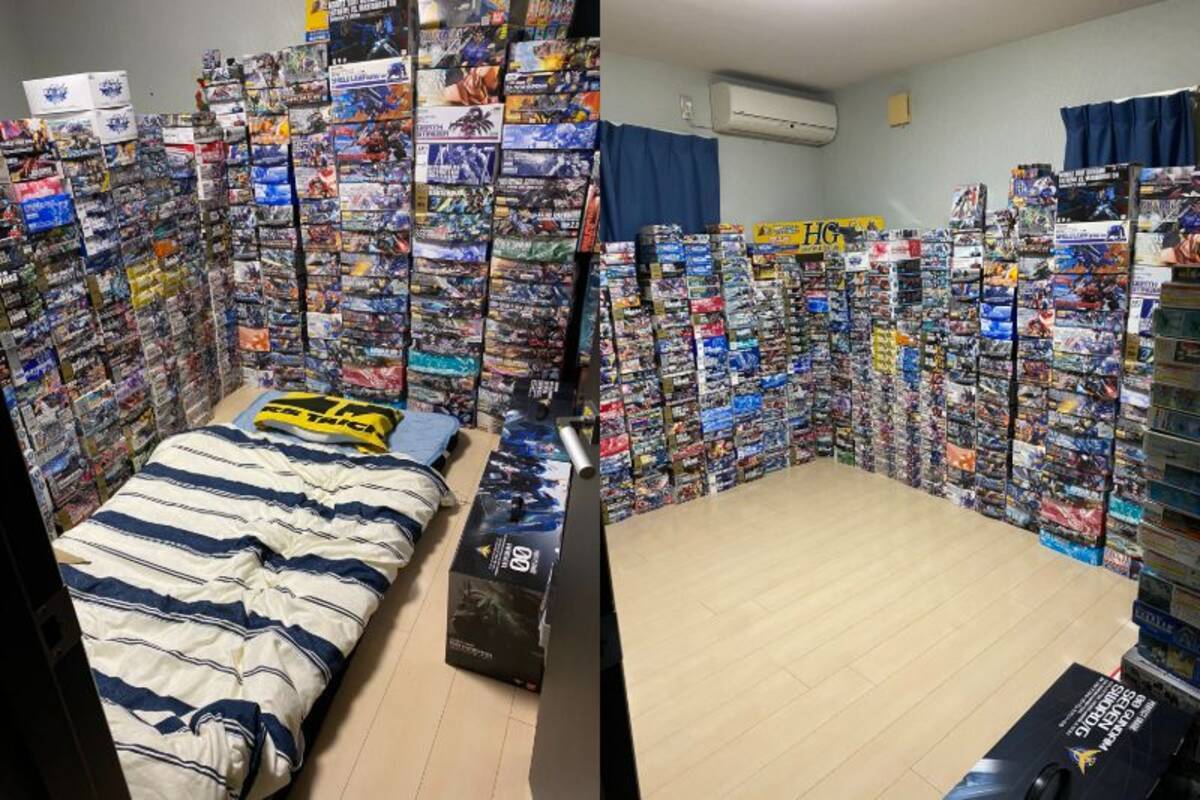 ガンプラ好きにはたまらない 積みプラ に囲まれた六畳間に 最高に幸せな空間 21年3月5日 エキサイトニュース