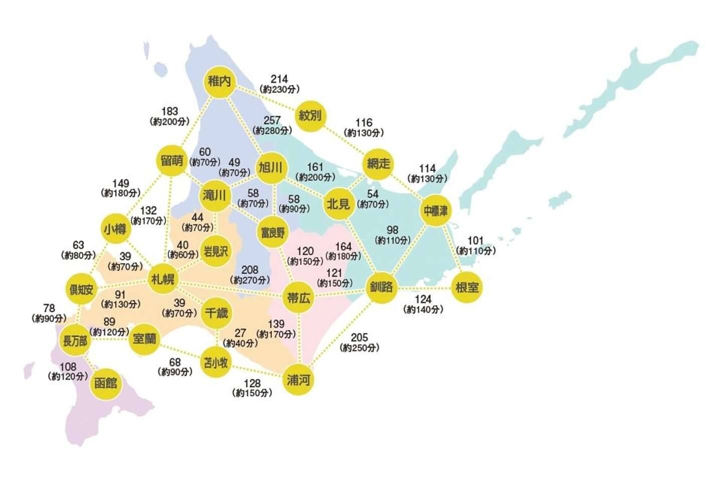 札幌と知床を日帰りで観光したい 無茶な北海道旅行を計画する前に こちらの地図をご覧ください 21年6月16日 エキサイトニュース 2 3