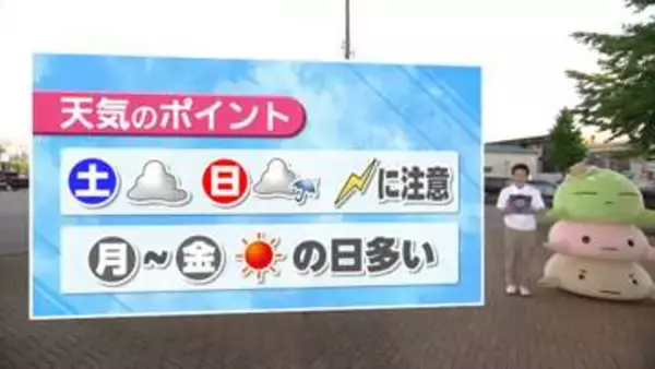 【お天気どうなる】8日の石川はマークにでない雨が降るかも…雷にもご注意を！