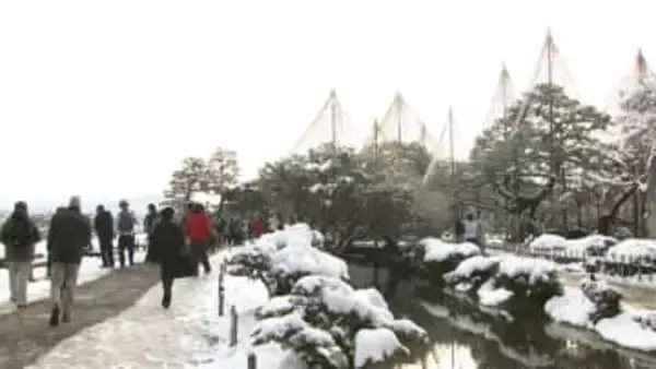 石川県内各地で今季一番の寒さに　この後も雪が降る見込み