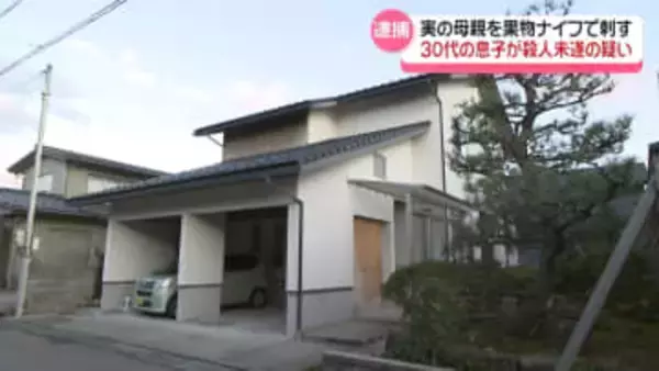 果物ナイフで母親刺す　30代無職の息子を殺人未遂の疑いで逮捕 調べに黙秘　石川・内灘町
