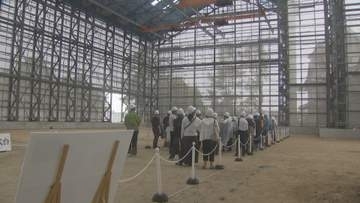 石川・金沢城復元工事の総仕上げ　二の丸御殿の復元工事現場特別公開