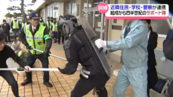 “110番の日”を前に　金沢の小学校で不審者への対応訓練　｢どんなことがあっても中には入れない｣