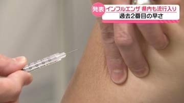 全国流行のインフルエンザ　石川も流行期入りを発表　統計開始以来 過去2番目の早さ
