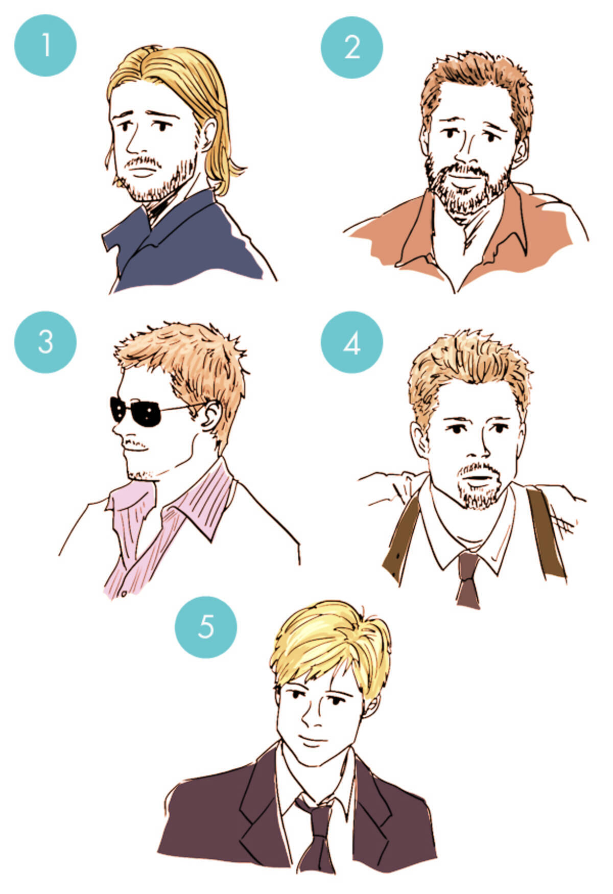 メンズ 目指せブラピ 映画作品別ヘアスタイル集 14年12月7日 エキサイトニュース