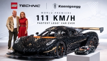時速111kmで走行！レゴブロックで作った実物大のハイパーカーがレゴ史上最速記録を樹立