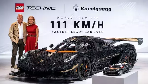 時速111kmで走行！レゴブロックで作った実物大のハイパーカーがレゴ史上最速記録を樹立
