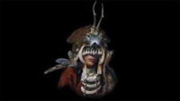 9000年前のドイツのシャーマンが身にまとった豪華な鹿の角と羽毛の頭飾り