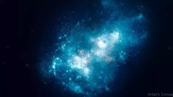 ハッブルが霧の中から光を発見、初期宇宙の銀河MXDFz4.4の紫外線だった