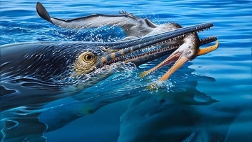 白亜紀の3段階の食物連鎖が如実にわかる化石を発見