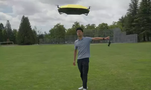 自動追尾型の空飛ぶ傘がついに完成！