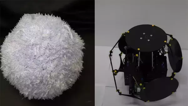 呼吸する毛玉。もふもふロボットは体積が変わることで生き物らしく見える