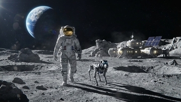 2035年に建設予定の月面基地にロボット犬を導入（中国）