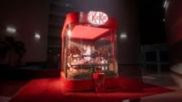 インドに設置された「世界一ゆっくり動く」キットカットの自動販売機。