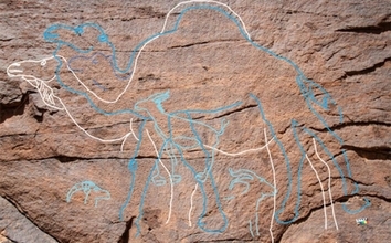 約1万2000年前の動物の岩絵、古代人を砂漠の水源へと導く「道しるべ」だった