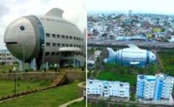 インド名物「魚型のビル」が界で最も奇妙な建物リストに入り、再び脚光を浴びる