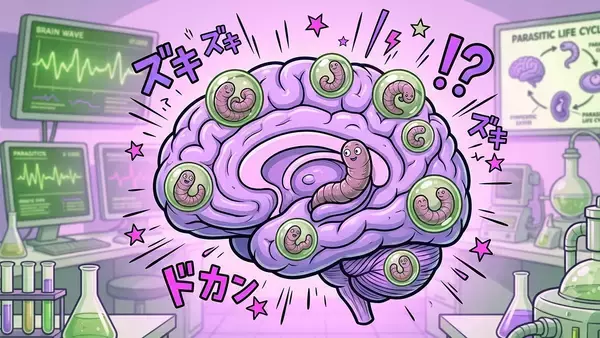 私の頭の中の虫。脳腫瘍を疑われた男性の脳内に多数のサナダムシを発見
