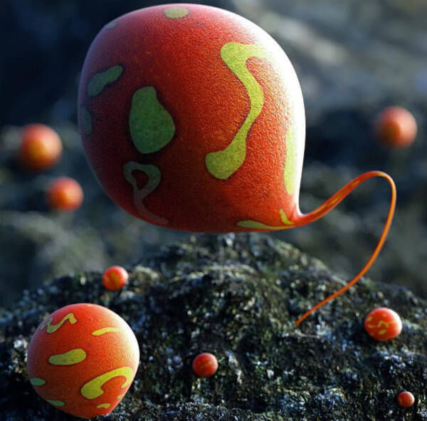 毒々しい色とフォルム デジタルアートで作り出す架空の粘菌生物の世界 ぞわぞわ注意 16年7月28日 エキサイトニュース