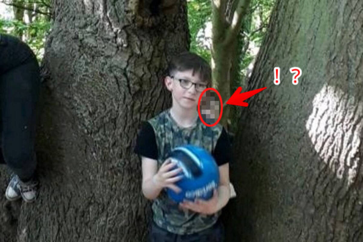 後ろの正面だ 霊 森の中で写真撮影していたら 息子の背後に そこにいるはずのない謎の顔が映っていた件 18年6月5日 エキサイトニュース