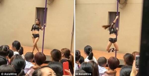 子供はきょとーん で親は激怒 幼稚園の始業式で本格的なポールダンスが上演された件 中国 18年9月9日 エキサイトニュース