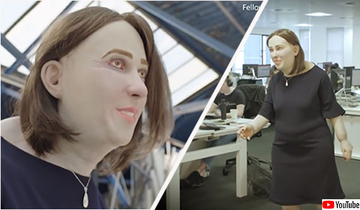 赤目で猫背がすぎる！20年後のデスクワーカーの姿を再現した未来のお姉さんマネキン人形（ヨーロッパ研究）