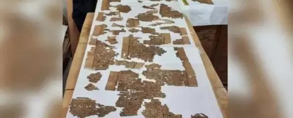 長さ4メートルに及ぶ巨大な「死者の書」が発掘される（エジプト）