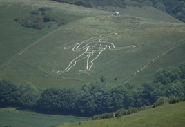 立派なイチモツを持つ巨大な地上絵「サーンアバスの巨人」は約1000年前のものと判明（イギリス）