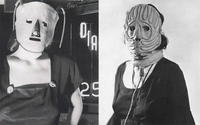 美肌になりたい願望は昔から。1930年代から美容目的で使用された顔に電気を流す「ジアテルミー療法」のマスク