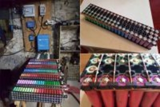 ノートPCのバッテリー1000個以上と太陽光発電で自宅の電力を8年以上まかなってきた男性