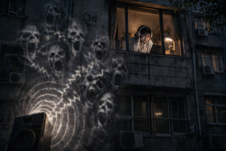 隣人トラブル。嫌がらせで毎日10時間「幽霊の声」をスピーカーで流し続けた住人