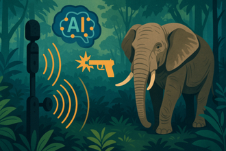 AIが銃声を識別、密猟者の居場所を正確に特定する監視システムを開発中