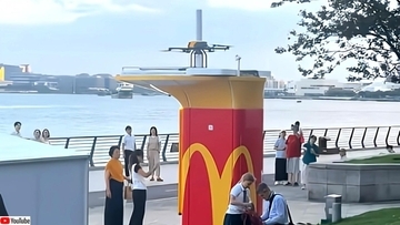 スマホでマックを注文するとドローンで届けてくれるサービスが中国・上海に登場