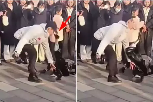 転倒からの暴走？ヒューマノイドロボットが人間の鼻を蹴り上げ物議