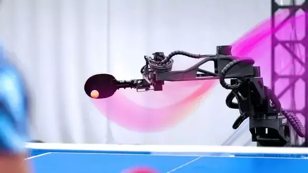 SONYの研究者たちが卓球でプロレベルの人間選手に勝てるロボットを開発
