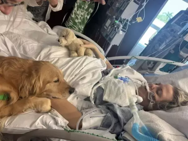 犬が起こした奇跡。昏睡状態の患者に触れた瞬間、その手が再び動き始めた！