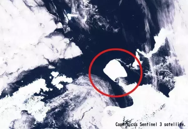 東京都の約2倍、世界最大の氷山が35年ぶりに移動。南極海の外へ流れ出ようとしている