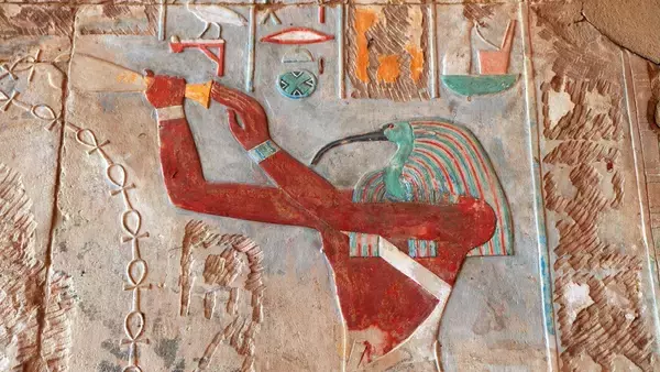 古代エジプト月の神トート。トキとヒヒの2種の動物で描かれた理由が明らかに