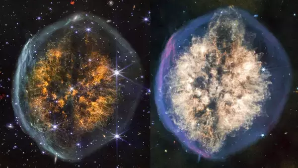 まるでむき出しの脳。ジェームズ・ウェッブ宇宙望遠鏡が捉えた頭蓋骨星雲、死にゆく星の正体